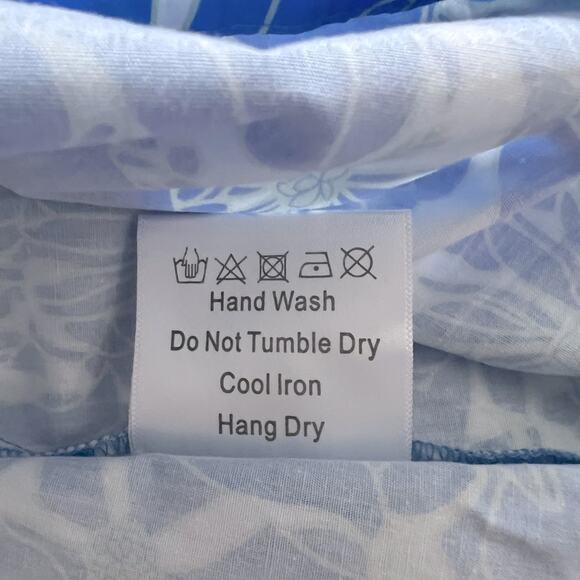 O.P.T Didi Mini Dress Blue Floral Size Large NWOT - Picture 11 of 12